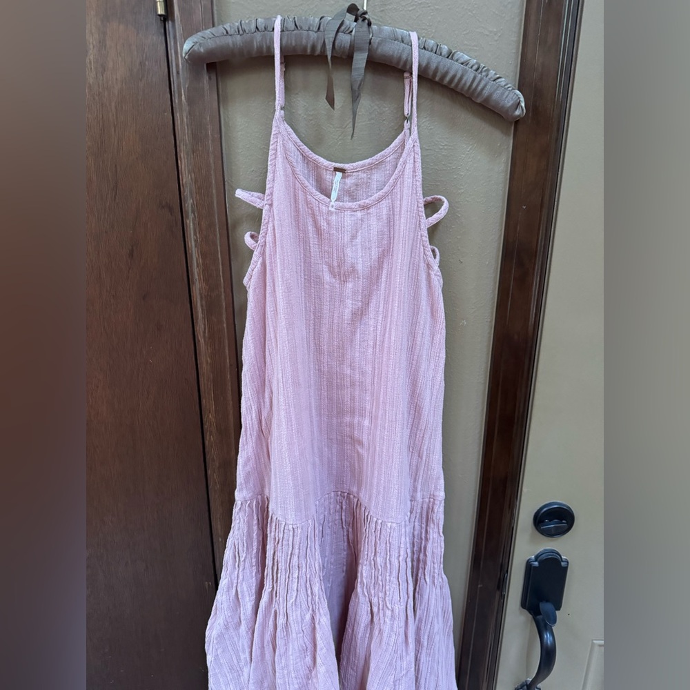 Free People Blush Pink Gauze Sundress WOMEN’s XS great condition